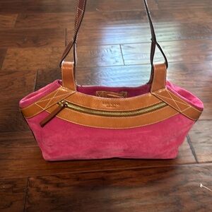 Pink Suede Kate Spade handbag